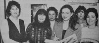 Deputy Mildred Fox with St Brigid's NS's Sheelagh D'Eathe, Brigid Heffernan, Anne Duffy, Bernie Mulligan and Jackie Kearns 1994 Bray People 1 2
