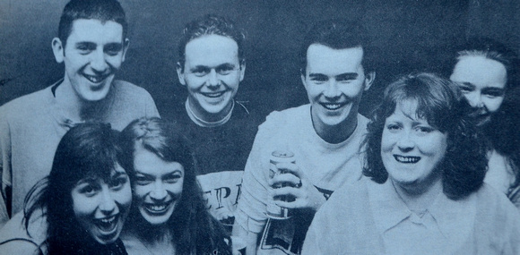 New Year's Eve at Lautrex 1994 with Peter McKiernan, Christina O'Reilly, Alan Kinsella, Alison Toolan, Darren Dunne, Tracy Somers & Coreen Lincoln Bray People 1994 #1