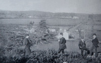 Griffith Jones & Sam French at Tiglin farm 1910 Newcastle
