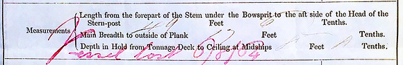 The Belle Vue Gary Paine 6AUG24 Photo No16 - Final register from Belle Vue shpping register - vessel lost 6 August 1864