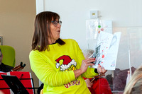 Mrs Claus & her trusty elf visit Greystones Library...