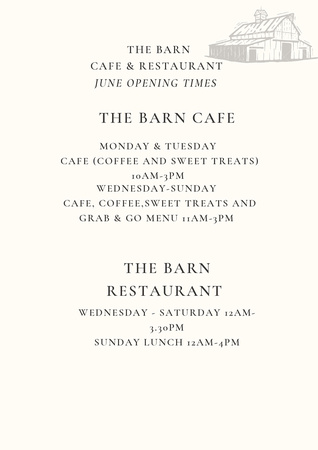 The Barn At Belmont Opening Times JUNE23