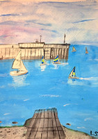 Greystones Bay by Shatna Valeriia (9) St Patrick's School Splash Of Colour 2023 29APR23