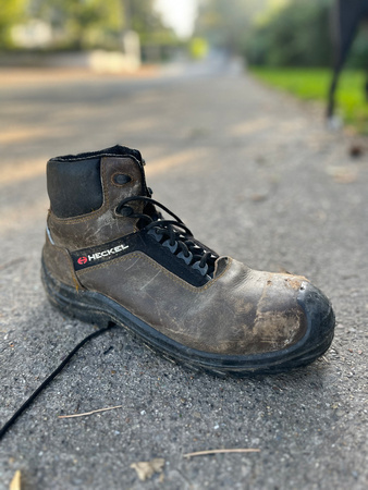 Found Work Boot Church Road 5SEPT23
