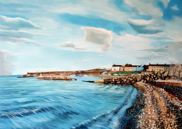Greystones Harbour by Book Of Jack Art (800x565)