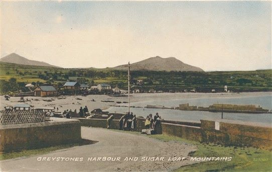 Greystones Harbour Postcard 1950s Pic Patrick Neary