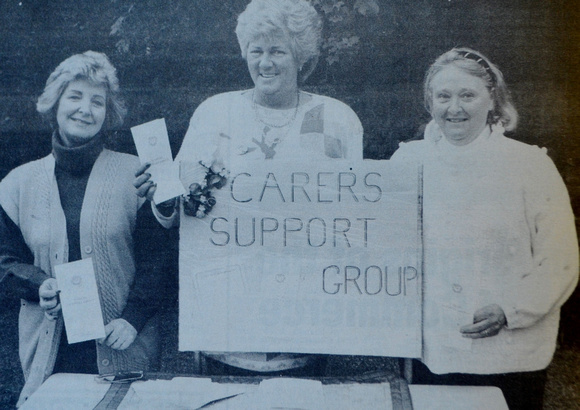 Carers' Support Group's Vourneen Collins, Mary Doyle & Mary Hackett 1994 Bray People 1