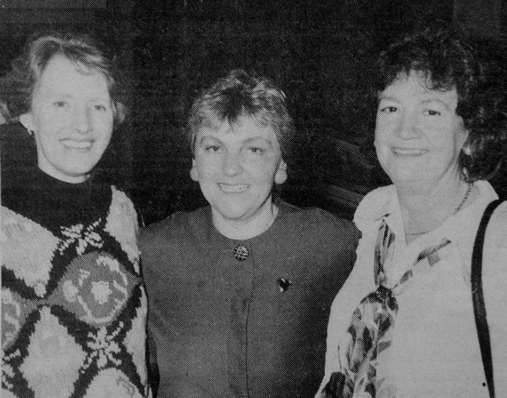 Joe Dolan fans Joan McEvoy, Dolores Kealey & Betty Butler 1994 Bray People 1