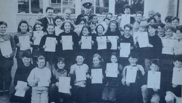 St Patrick's pupils get their Road Safety Certs 1994 Bray People 1