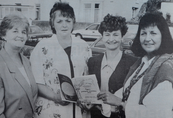 Festival organisers Betty Delaney, Toni Kenny, Grainne McLoughlin & Linda Linnie 1994 Bray People July To December