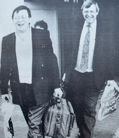 Cllrs George Jones & Michael Lawlor enjoying a controversial Danish junket 1994 Bray People July to December