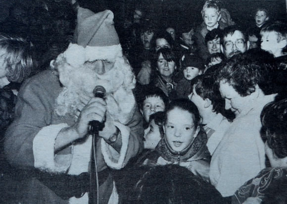 Santa tries a differnt kind of Christmas rapping 1994 Bray People July To December