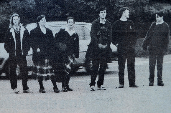 Kilmacanogue students attempt another tricky N11 crossing 1994 Bray People July To December