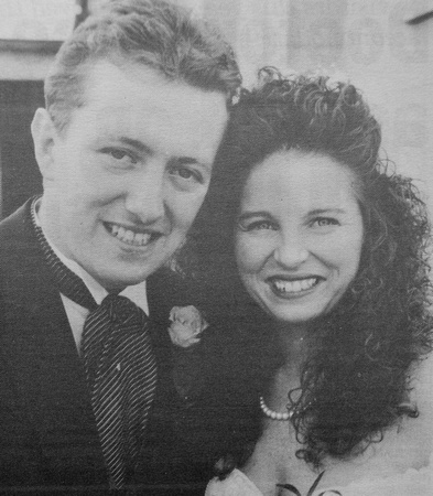 Applewood Heights' Martion Brien & his Wolfe Tone Square bride, Lorraine Brady 1994 Bray People July To December