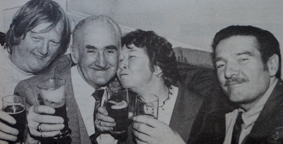 Paddy Fitzpatrick, Billy Murray and Rose & Frank Murtagh celebrate New Year's 1995 Bray People