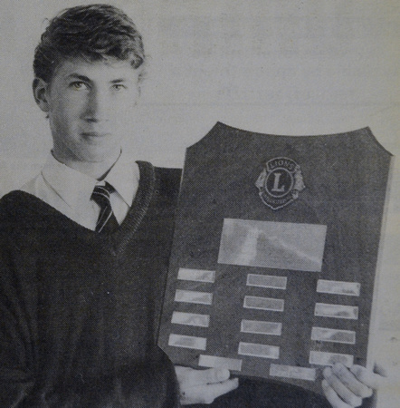 St David's James Murray win Student Of The Year 1995 Bray People