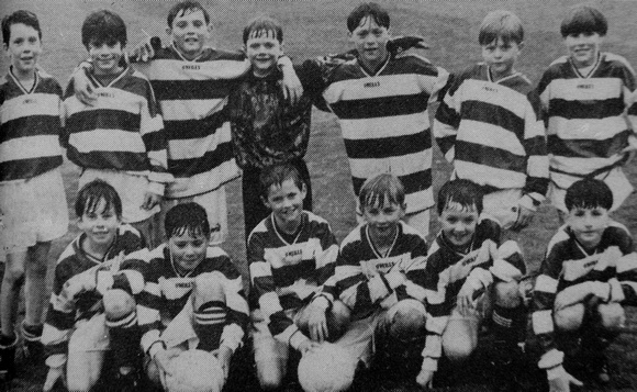 The Greystones Under-10 A Team after beating Fassaroe Celtic 1995