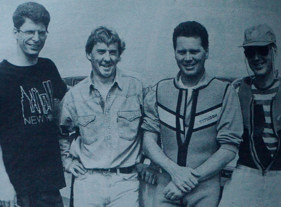 Greystones Sailing Club's Frank O'Rourke, Colm Maguire, Leslie Hutchinson & Gerry Cannon 1995 Bray People July to December