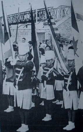 The Greystones Baton Twirlers get ready for battle 1995 Bray People July to December