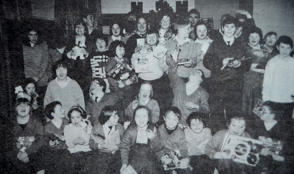Newcastle's St Patrick's Special School get their Christmas presents 1995 Bray People