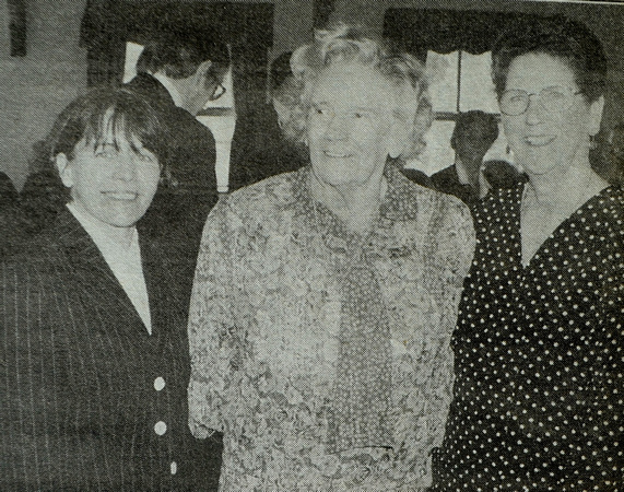 Out to fundraising lunch at The Wicklow Arms are Eleanor Roche, Lady Valerie Goulding & Maureen O'Keeffe 1997 Bray People