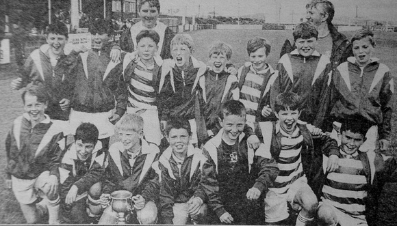 The Greystones U11s after beating Arklow Town for the Chadwicks Cup 1997 Bray People