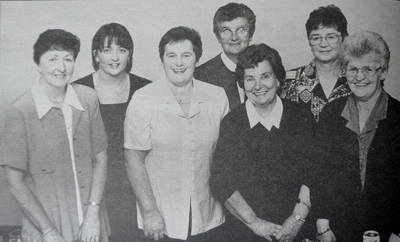 Fianna Fail ladies Maureen & Yvonne Doyle, Sheila Power, Brid Murphy, Jenny Davis, Betty Gregory & Colette Cullen 1997 Bray People