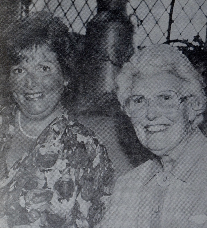 Hilary Reid & Elsa Leslie at the Festival Of Flowers in Christ Church 1997 Bray People