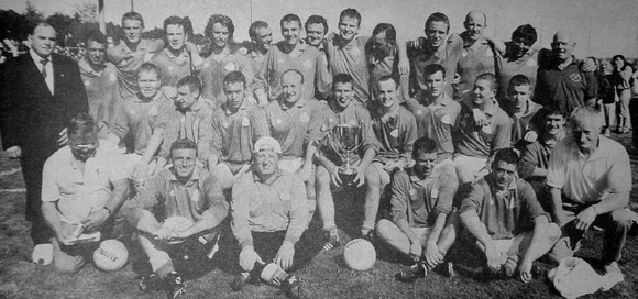 The Kilmacanogue squard beat Valleymount for the Junior A Cup. By having 30 players. 1997 Bray People