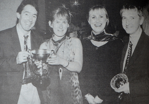 Prizewinners at Greystones Sailing Club's annual dinner 1997 Bray People
