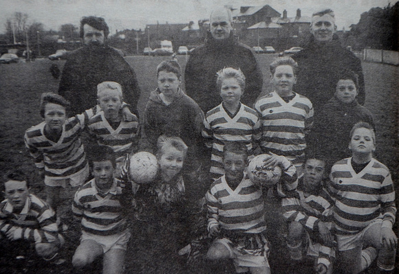 A cocky Greystones U10s C team after beating Ardmore 1997 Bray People