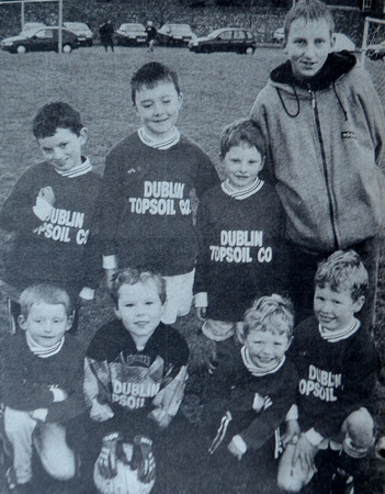 Newtown's B team - Alex Kavanagh, Kevin Duffy, Chris O'Connor, Patrick O'Hagan, Colin Odlum, Conor Chapman & Colin Duffy 1998 Bray People