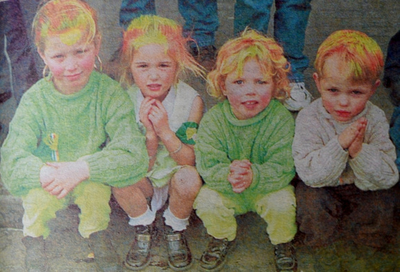Kilcoole kids Helen Moorehous, Brigid Murphy, Brigid Moorehouse & Thomas O'Connor 1998 Bray People