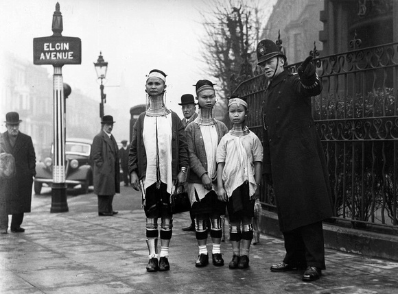burma family neck traditions braces london 1935 police officer garda directions holidays tourist