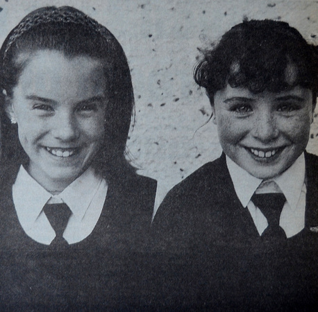 Highly commended in the Recorder U12 are Aisling Carey & Eimear Ni Mhurchu 1998 Bray People