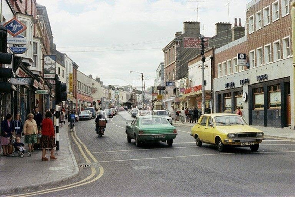 Bray Main Street 1970s. Source Pam Jenkins 2