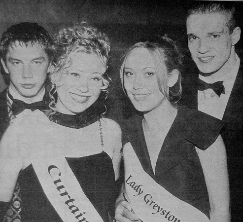 Festival Queen ball with Carrie's arch enemies Alan Shortt, Vivienne Clifford, Donna McGrory & Derek Dawson 1998 Bray People