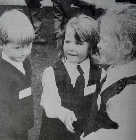 Peter Kinsella, Clodagh Healy & Colleen O'Leary get to know each other at St Kevin's 1998 Bray People