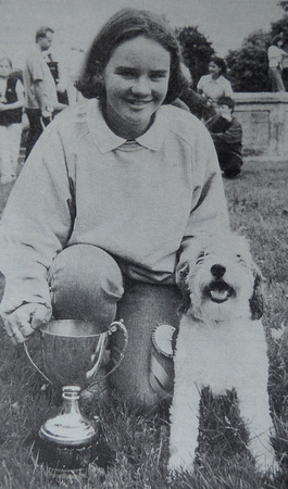 Proud Zena Archer with Jessie, winner of Dog Of The Year at Bray Festival Dog Show 1998 Bray People