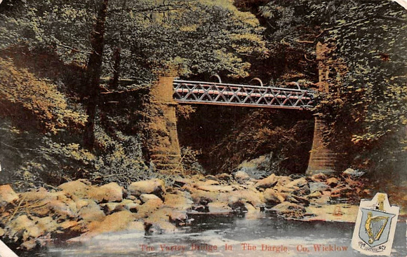Vartry Bridge, The Dargle postcard