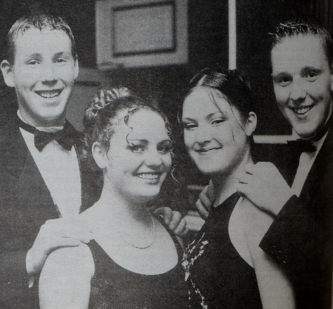 St David's Debs with Gordon Fallon, Trisha Maloney, Deirdre McCarthy & Ger Cleary 1998 Bray People