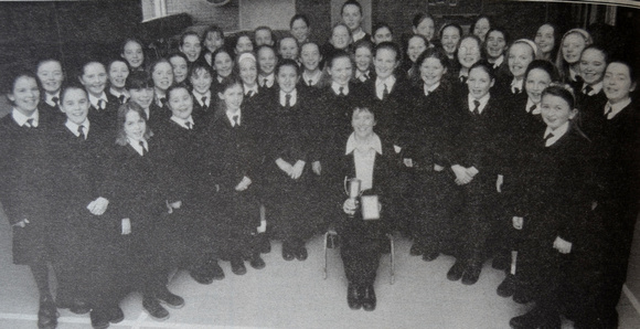 St Brigid's NS Choir win the unison section of the Arklow Feis Ceoil 1999 Bray People