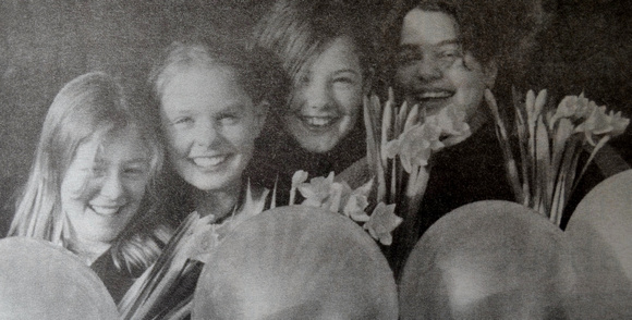 St Patrick's girls Laura Dunne, Vicky Taylor, Stephanie Lindsay & Elena Woods 1999 Bray People