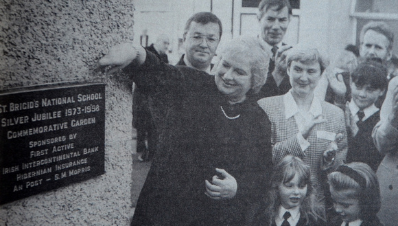 Sile DeValera launches St Brigid's Silver Jubilee plaque 1998 Bray People
