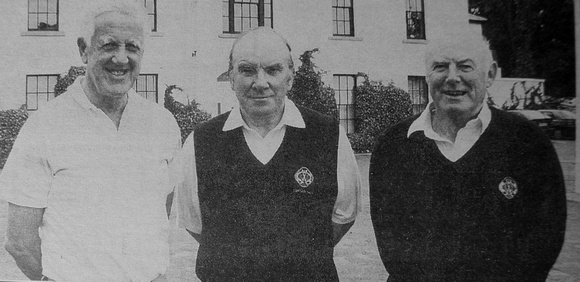 Greystones Golf Club's Jimmy Coleshill, Eddie Clarke & Sean Woodcock 1999 Bray People
