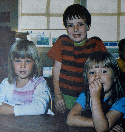 Holly Archer, Oscar Hassett & Shannon Hendrick's first day at school 1999 Bray People