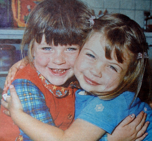 Nicola Kearon & Anna Nichols find new best friends at St Patrick's 1999 Bray People