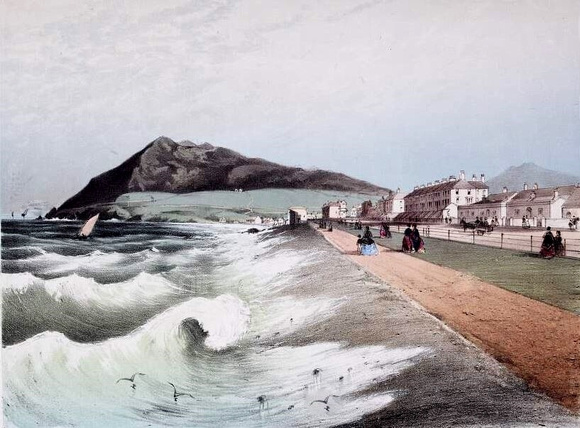 Bray Strand by lithographer T. Packer c.1860