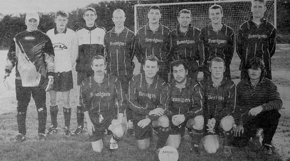 Bennigans United after being battered by Newtown United 1999 Bray People