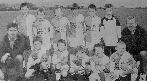 Greystones B after beating Wicklow Town B in the U8 Division 1 1999 Bray People